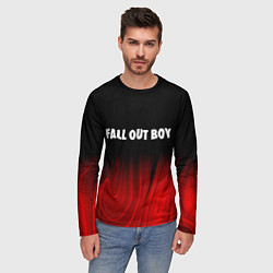 Лонгслив мужской Fall Out Boy red plasma, цвет: 3D-принт — фото 2