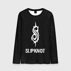 Лонгслив мужской Slipknot glitch на темном фоне, цвет: 3D-принт