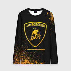 Лонгслив мужской Lamborghini - gold gradient, цвет: 3D-принт