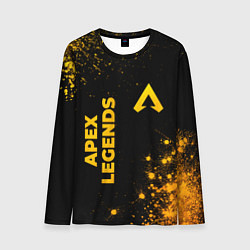 Лонгслив мужской Apex Legends - gold gradient: надпись, символ, цвет: 3D-принт