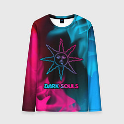 Лонгслив мужской Dark Souls - neon gradient, цвет: 3D-принт