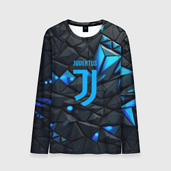 Лонгслив мужской Blue logo Juventus, цвет: 3D-принт