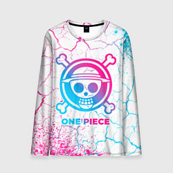 Лонгслив мужской One Piece neon gradient style, цвет: 3D-принт