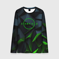 Мужской лонгслив Starfield black green logo