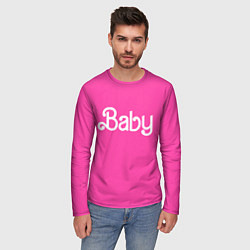 Лонгслив мужской Барби ребенок, цвет: 3D-принт — фото 2