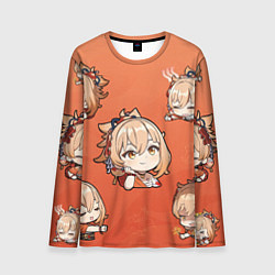 Лонгслив мужской Chibi Yoimiya Genshin Impact, цвет: 3D-принт
