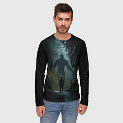Лонгслив мужской Болотная тварь, цвет: 3D-принт — фото 2