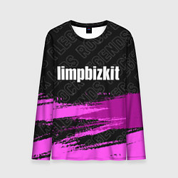Лонгслив мужской Limp Bizkit rock legends: символ сверху, цвет: 3D-принт