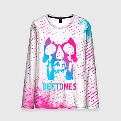 Лонгслив мужской Deftones neon gradient style, цвет: 3D-принт