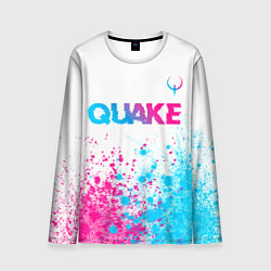 Лонгслив мужской Quake neon gradient style посередине, цвет: 3D-принт