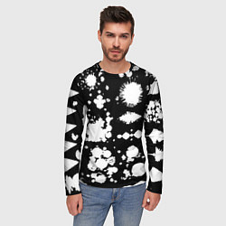 Лонгслив мужской Фантазийный космический паттерн, цвет: 3D-принт — фото 2