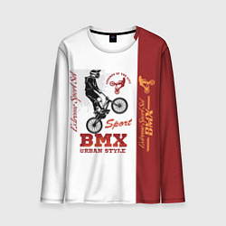 Лонгслив мужской BMX urban style, цвет: 3D-принт