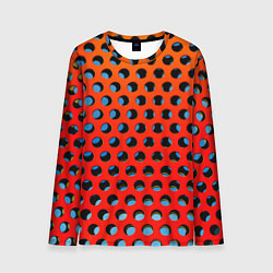 Лонгслив мужской Перфорированная металлическая текстура, цвет: 3D-принт