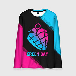 Лонгслив мужской Green Day - neon gradient, цвет: 3D-принт