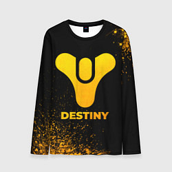 Лонгслив мужской Destiny - gold gradient, цвет: 3D-принт