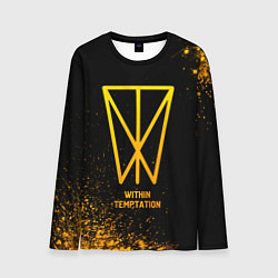 Мужской лонгслив Within Temptation - gold gradient
