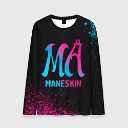 Лонгслив мужской Maneskin - neon gradient, цвет: 3D-принт