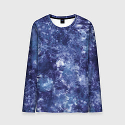 Лонгслив мужской Абстракция - sea blue, цвет: 3D-принт