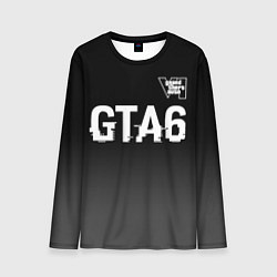 Лонгслив мужской GTA6 glitch на темном фоне посередине, цвет: 3D-принт
