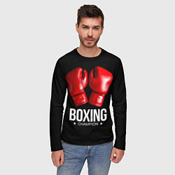 Лонгслив мужской Boxing Champion, цвет: 3D-принт — фото 2