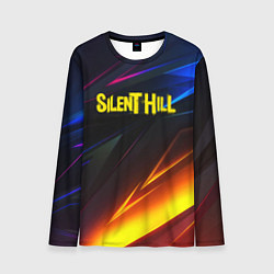 Лонгслив мужской Silent hill stripes neon, цвет: 3D-принт