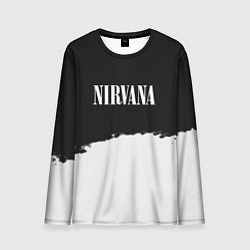 Мужской лонгслив Nirvana текстура