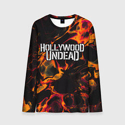 Лонгслив мужской Hollywood Undead red lava, цвет: 3D-принт