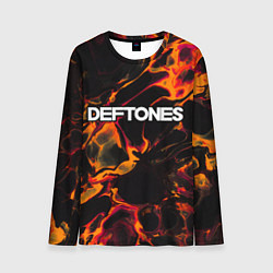 Лонгслив мужской Deftones red lava, цвет: 3D-принт