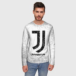 Лонгслив мужской Juventus с потертостями на светлом фоне, цвет: 3D-принт — фото 2