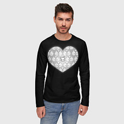 Лонгслив мужской Одинокий кот, цвет: 3D-принт — фото 2