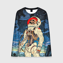 Лонгслив мужской Скелет - астронавт, цвет: 3D-принт
