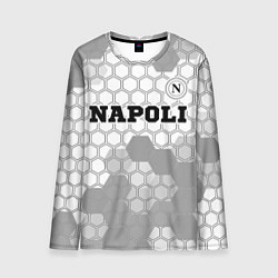 Лонгслив мужской Napoli sport на светлом фоне посередине, цвет: 3D-принт