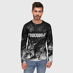 Лонгслив мужской Powerwolf black graphite, цвет: 3D-принт — фото 2