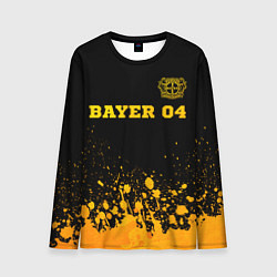 Лонгслив мужской Bayer 04 - gold gradient посередине, цвет: 3D-принт