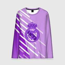 Лонгслив мужской Real Madrid текстура фк, цвет: 3D-принт