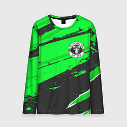 Лонгслив мужской Manchester United sport green, цвет: 3D-принт