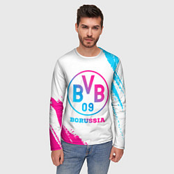 Лонгслив мужской Borussia neon gradient style, цвет: 3D-принт — фото 2
