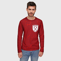 Лонгслив мужской West Ham отпечатки, цвет: 3D-принт — фото 2