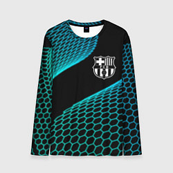 Лонгслив мужской Barcelona football net, цвет: 3D-принт