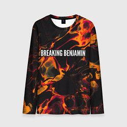 Лонгслив мужской Breaking Benjamin red lava, цвет: 3D-принт