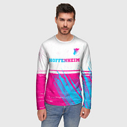 Лонгслив мужской Hoffenheim neon gradient style посередине, цвет: 3D-принт — фото 2