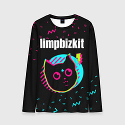 Лонгслив мужской Limp Bizkit - rock star cat, цвет: 3D-принт