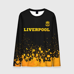 Лонгслив мужской Liverpool - gold gradient посередине, цвет: 3D-принт