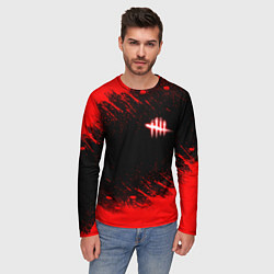 Лонгслив мужской Dead by daylight огненный, цвет: 3D-принт — фото 2