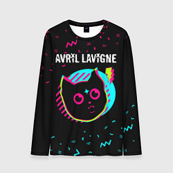 Лонгслив мужской Avril Lavigne - rock star cat, цвет: 3D-принт