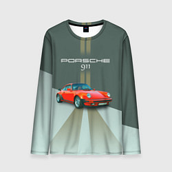 Лонгслив мужской Porsche спортивный немецкий автомобиль, цвет: 3D-принт