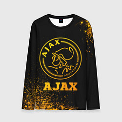 Лонгслив мужской Ajax - gold gradient, цвет: 3D-принт