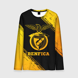 Мужской лонгслив Benfica - gold gradient