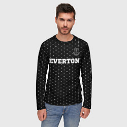 Лонгслив мужской Everton sport на темном фоне посередине, цвет: 3D-принт — фото 2