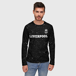 Лонгслив мужской Liverpool sport на темном фоне посередине, цвет: 3D-принт — фото 2